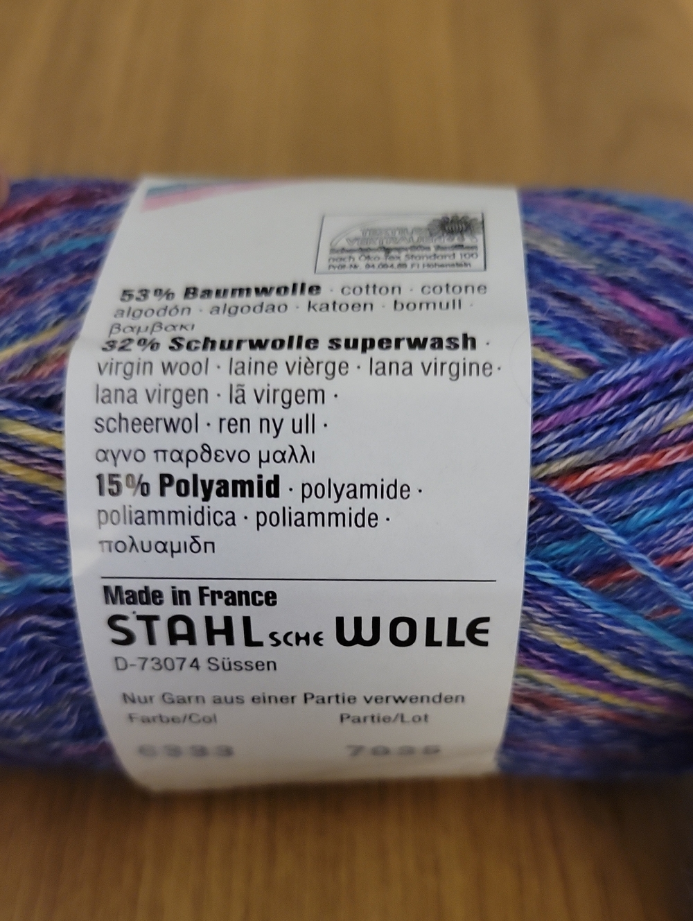 2x Stahlsche Wolle Cotton Wool Blend Yarn Color 6333 Matching Lots - Picture 2 of 3